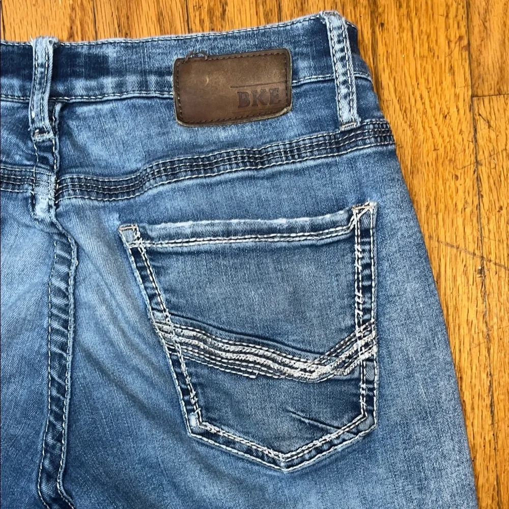 BKE Jake Bootleg  Men's Blue Denim Distressed Jeans - Size 31